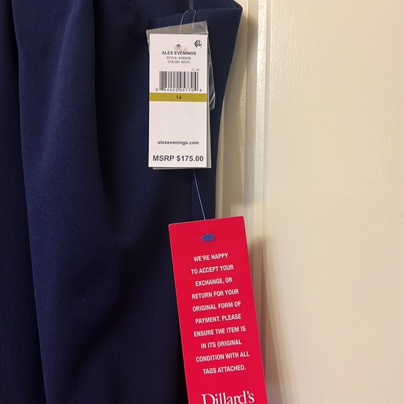 Navy Blue evening dress - Picture 3 of 5